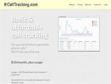 Tablet Screenshot of calltracking.com